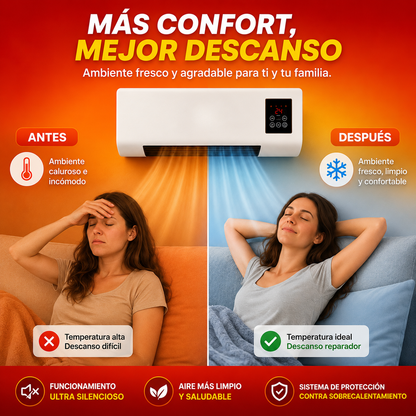 Mini Climatizador Portátil 2 en 1 | Aire Fresco Instantáneo y Máximo Confort