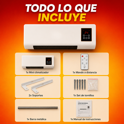 Mini Climatizador Portátil 2 en 1 | Aire Fresco Instantáneo y Máximo Confort