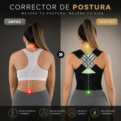 Corrector Postural Premium | Espalda Recta y Alivio Inmediato