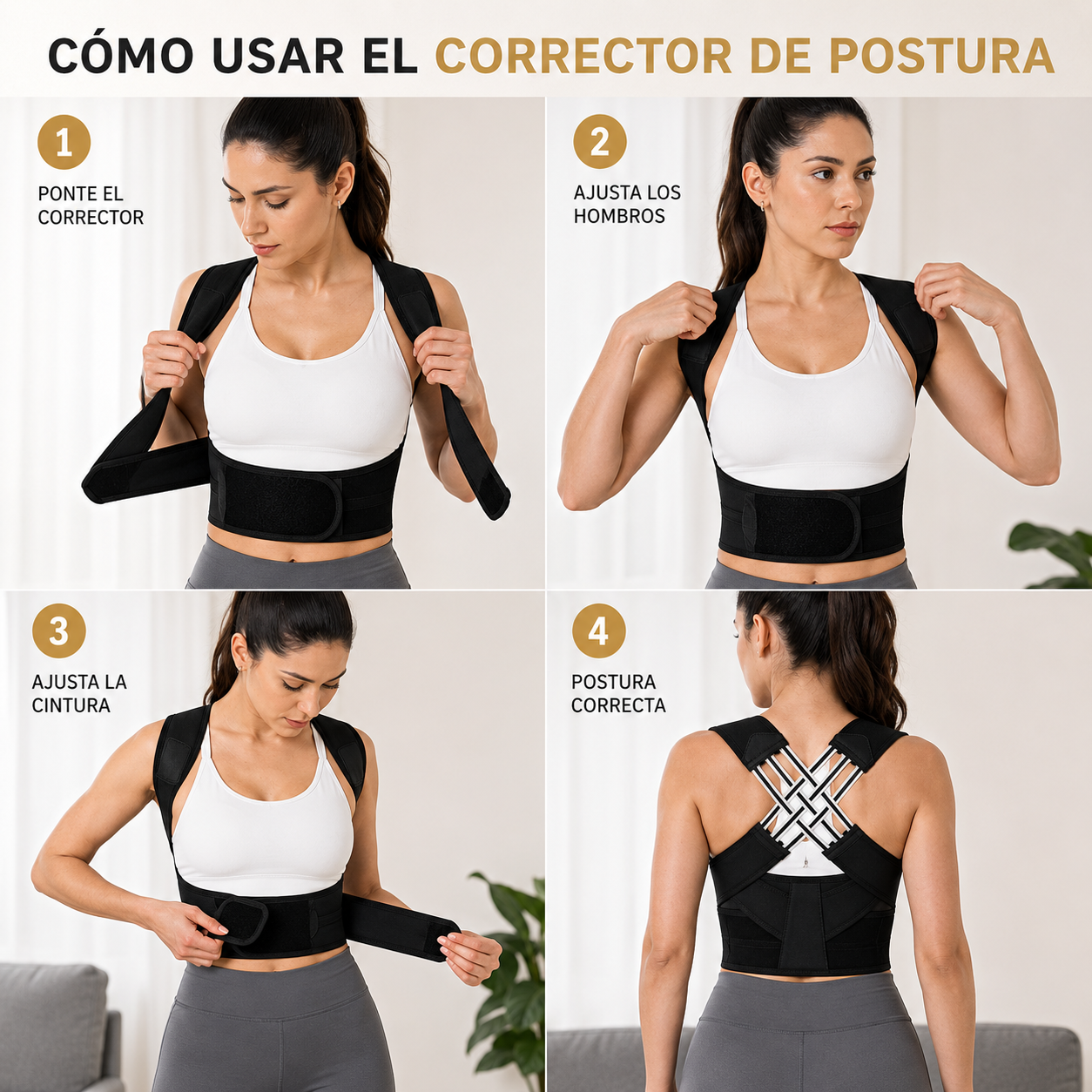 Corrector Postural Premium | Espalda Recta y Alivio Inmediato