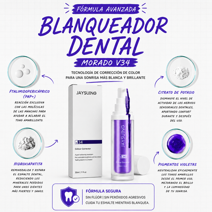V34 Smile Glow | Blanco Instantáneo y Brillo Natural