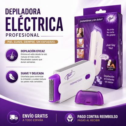 Depiladora eléctrica | Piel suave y sin irritación