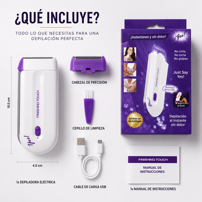 Depiladora eléctrica | Piel suave y sin irritación