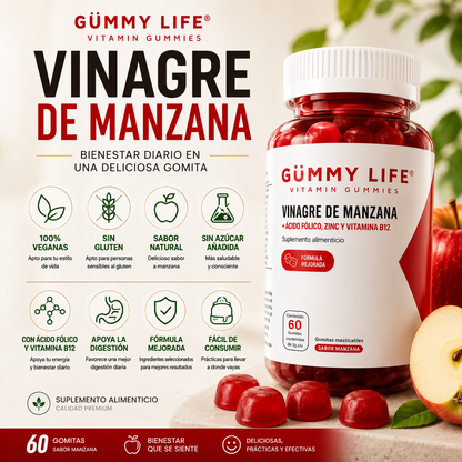 Gummies de Vinagre de Manzana – Promoción 2 Frascos por el Precio de 1