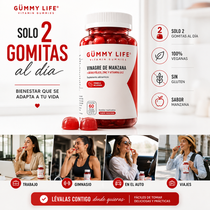 Gummies de Vinagre de Manzana – Promoción 2 Frascos por el Precio de 1